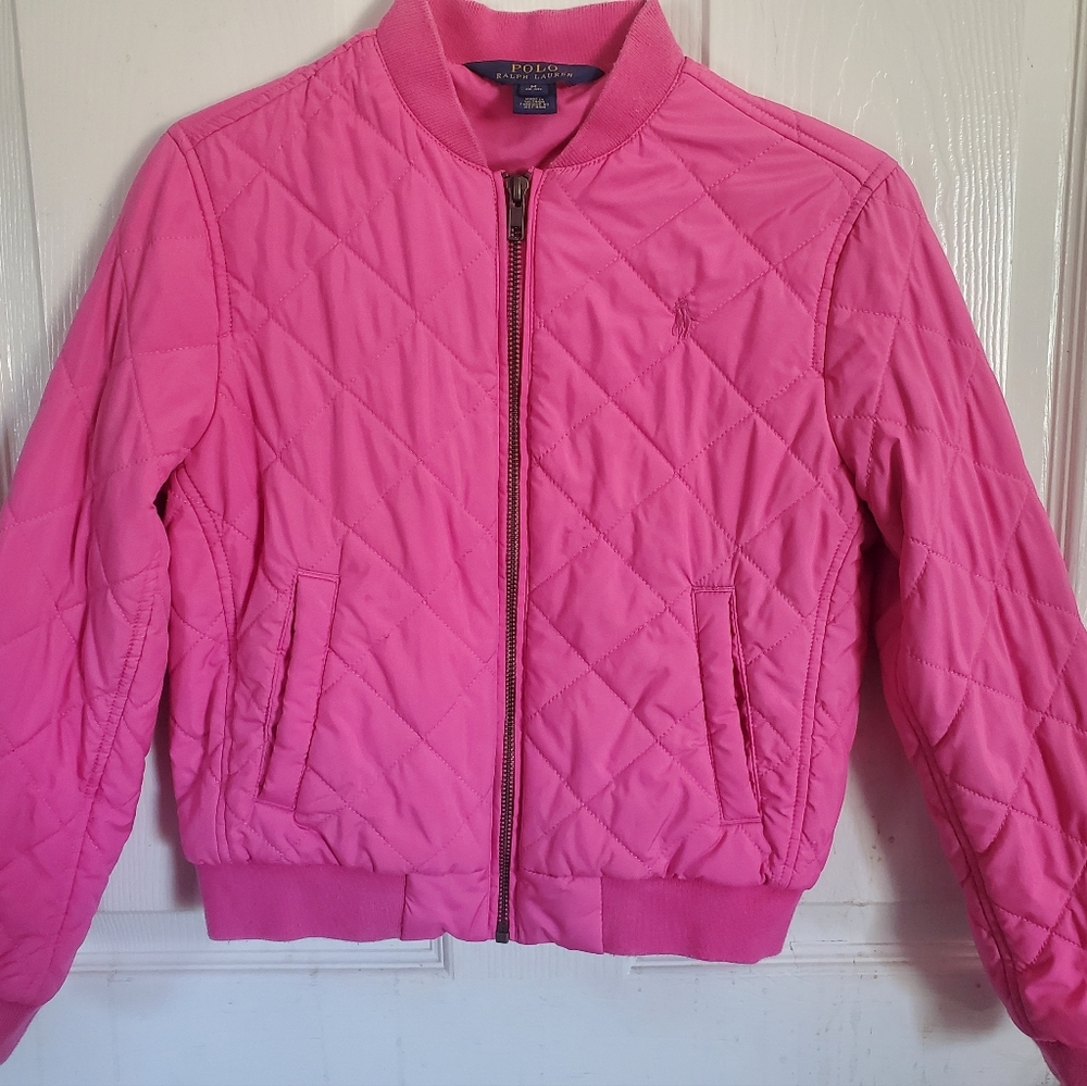 Polo pink girl jacket